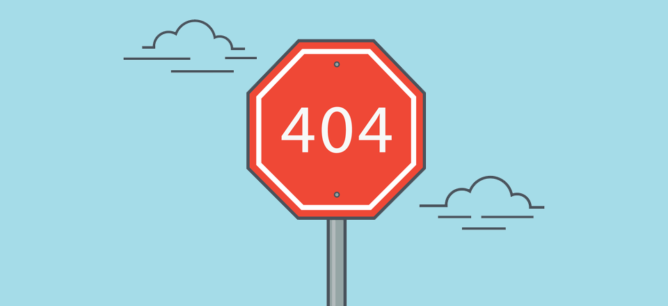 404 Error on Stop Sign